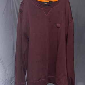 Boss Men's Burgundy Sweater